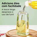 Porta Azeite de Vidro 2 em 1 Spray e Borrifador
