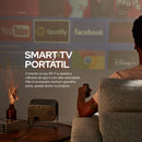 Projetor De Imagem Portátil 4k  + 600 Canais Liberados
